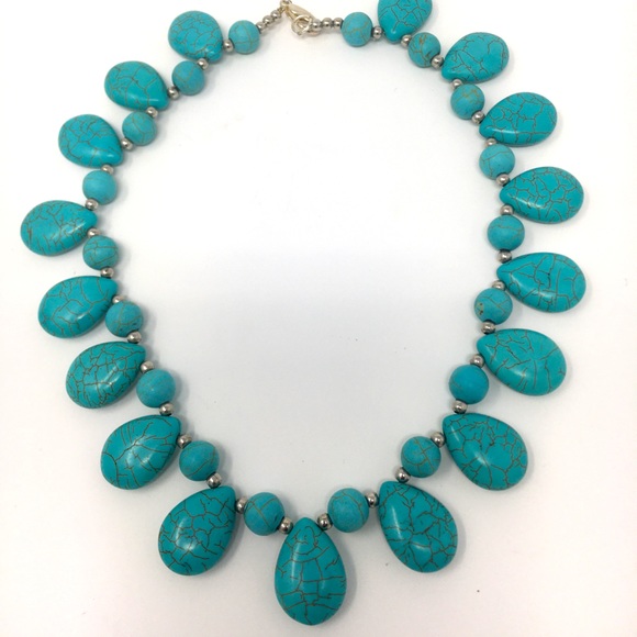 Jewelry Turquoise Teardrop Beads - Picture 1 of 9